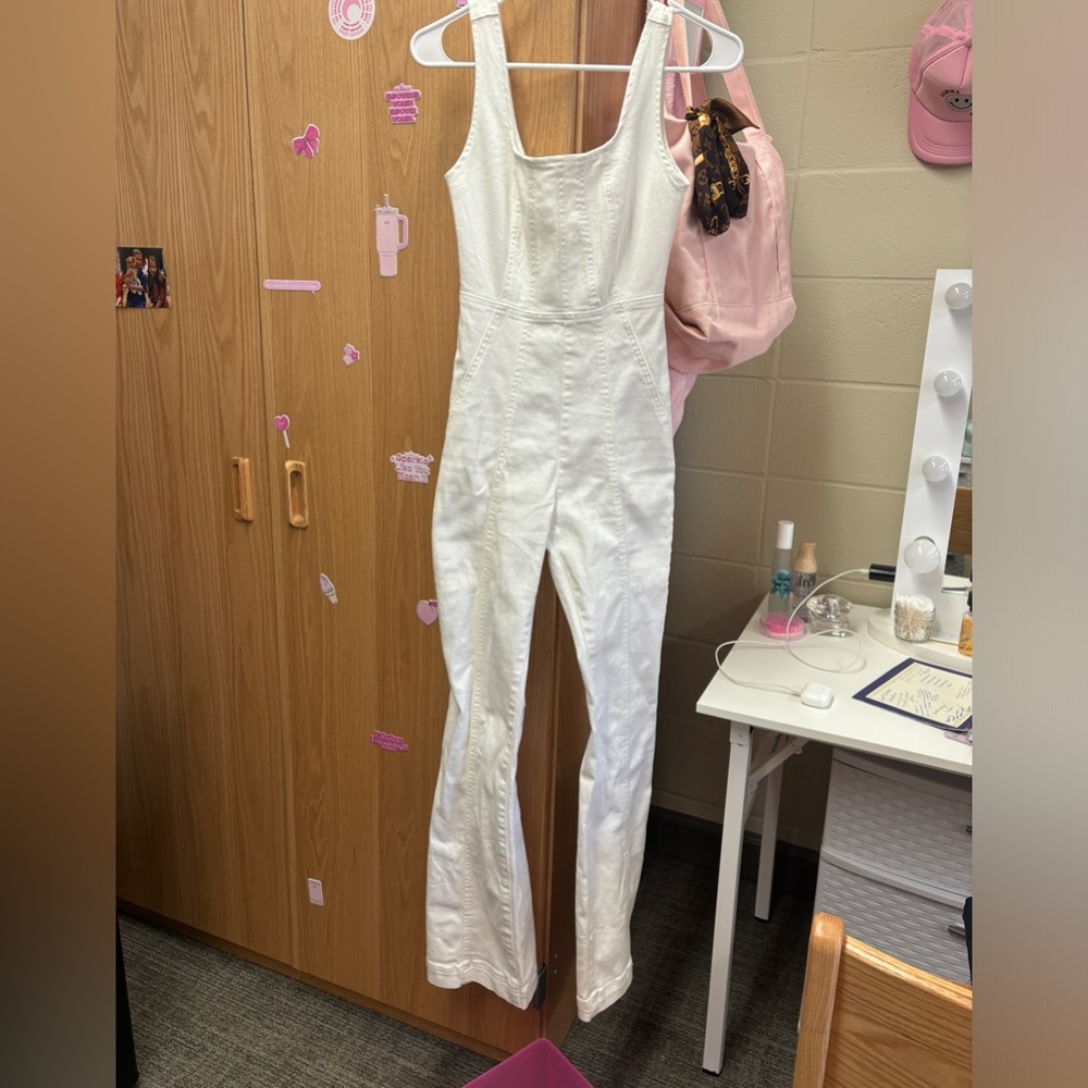 white jumpsuit